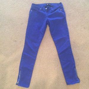 Royal blue skinny jeans